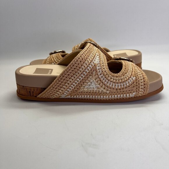 Dolce Vita Ralli Woven Buckle Platform Sandal Size 7 Beige Casual Comfort - Picture 6 of 14